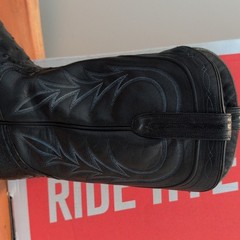 Hyer Quill Ostrich Cowboy Boots Black Men’s Size 13 HM55001
