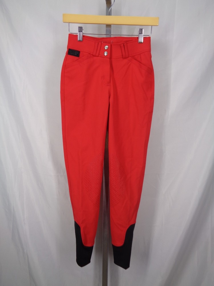 Dover Saddlery Red Dalton Breech Riding Pants Size 24 Equestrian New