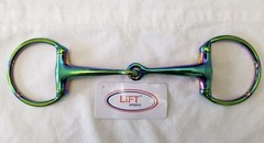 Rainbow Multi Color EGG BUTT Loose Ring Snaffle Horse Bit Stainless Steel Tack