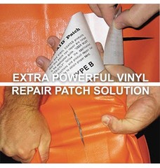 TEAR-AID Vinyl Seat Repair Kit Type B Clear Patch Vinyl-Coated Watertight Set 2