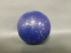 VTG Shot Put Ball Blue Cast Iron 90mm 2.72K Crown Used