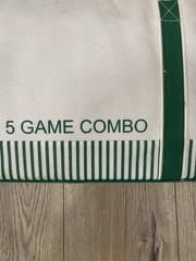 Sportcraft 5 Game Combo Set with Bag, Badminton, Paddleball, Frisbee, Net