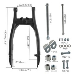 14″ 12″ Wheel Front Forks Rear Swingarm Kit Pit Bike SSR Taotao 110cc 125cc KLX