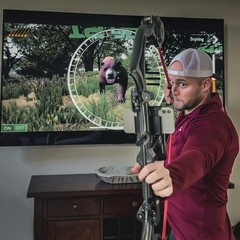 AccuBow 2.0 Carbon Fiber Virtual Archery Gaming Bow 10-70lb Foldable New