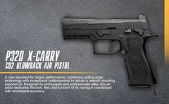 Sig Sauer P320 XCARRY CO2 .177 cal Semi-Auto Blowback Air Pistol AIR-P320XCA-BB