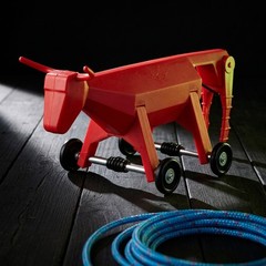 BONUS: RED ROLLY w/ Blue Blazer Fatboy Ropes, Heel Bands, Original Cowboy Toy