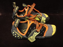 La Sportiva Oxy/gym Climbing Shoes Men’s Size 10 Black Yellow Orange Vegan