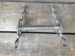 Antique iron twisted driving horse bit, 100+ years old, good condition