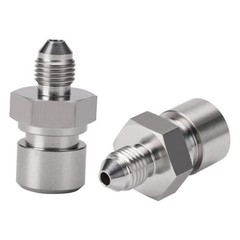 3AN Male to 3/8-24 3/16″ Inverted Flare Stainless Steel 3AN to 3/8-24 – 2PCS