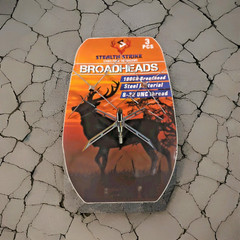 Turkey Head Broadheads 160 Grain 4″ Cutting Dia Archery Arrowhead Fix4-blade 3PC