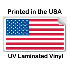 American Flag Bald Eagle Sticker 4.4″-11.3″ Wide Patriotic Vinyl