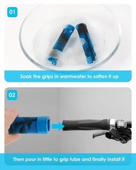 Handle Bar Grips 138mm Soft Longneck Grips for Pro Stunt Scooter Bars and BMX…