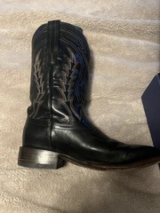 Tecovas Men’s Black Leather Western Cowboy Boots, US 8D, MPN 279272 S 1121