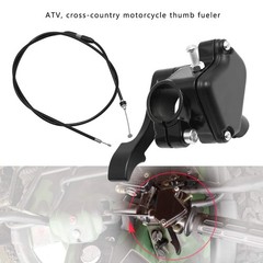 Thumb Throttle Control Handle Assembly 7/8 22mm Cable Accelerator for ATV Quad G