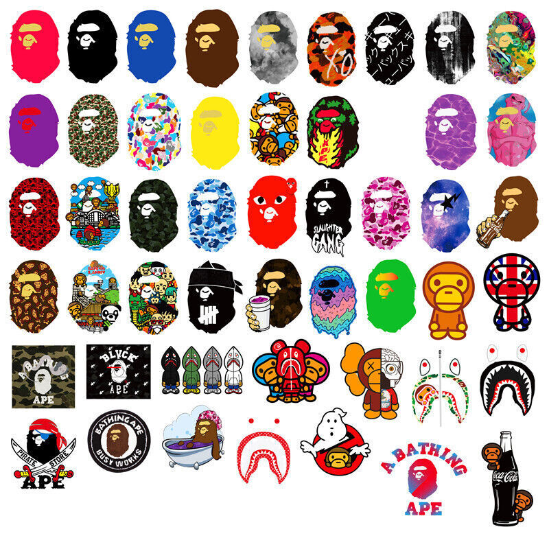 50 Pack Hypebeast Stickers Bomb Vinyl Skateboard Laptop Luggage Car Decals Lot