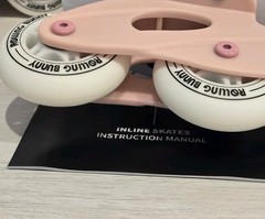 Rolling Bunny Inline Skate Women 8 Pink Adjustable Roller Blades SEE DESCRIPTION