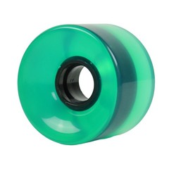 Longboard Wheels 65mm x 46mm 83A Clear Green 4-Pack