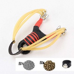 Heavy Duty Outdoor Durable Rubber Bands Slingshot Set Hunting Catapult Shooting