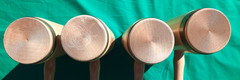 Rare Forster USCA Croquet 4-Player Tournament Grade 1987-1988 Brass Ring Mallets
