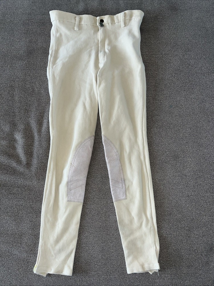 Devon Aire Equestrian Riding Breeches Knee Patch Tan Pants Size 30 Regular