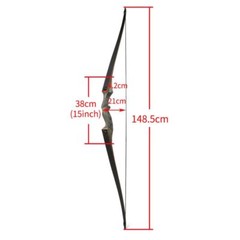 20-60lbs 60″ Archery Longbow Takedown Recurve Bow Target Hunting Shooting