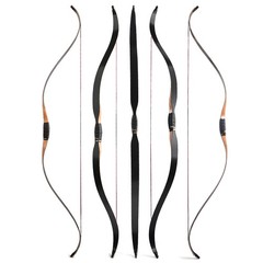 15-50lbs Traditional Bow 56inch Longbow 80cm Draw Length LH RH Hunting Training