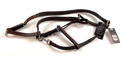 Horze Halter Leather Crystal Bling Brown 22282-BR-F