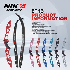 ILF 68′ Recurve Bow 20-40lb Archery 23″ Riser Takedown Competition Shooting Hunt