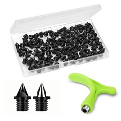 3/16 Inch Track Spikes 120 Pcs 4.8mm Alloy Steel Shoe Spikes Replacements and…