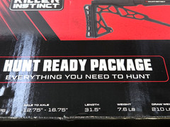 Killer Instinct Rival 410 Crossbow–Comp. Hunt‑Ready Package–410 FPS–New Open Box