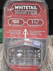 G5 Outdoors Bone Collector 100 Grain 1 1/16″ Cut Fixed Blade Broadhead 3 Pack