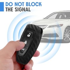 Key Fob Case Carbon Fiber Pattern Type-B 3 Button FDB Carbon Fiber Black (1 Pc)