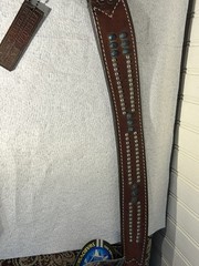 Weaver Breast Collar Leather Swarovski Crystal All American Western Horse Tack