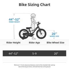 JOYSTAR NEO 20 Inch Kids Bike for Ages 6-10 Years Old Boys & Girls, 20 Inch W…