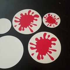 Paintball splat STICKERS Paintball lot of 5 stickers
