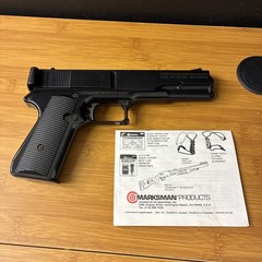 Vintage Marksman Repeater BB Gun Black Metal 4.5mm .177 Cal with Owner’s Manual