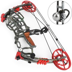 30-60lbs Compound Bow Steel Ball Arrows Dual-use Archery Hunting Fishing RH LH