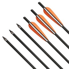 48PCS 20″ Crossbow Bolts Archery Carbon Crossbow Arrows for Crossbow Hunting