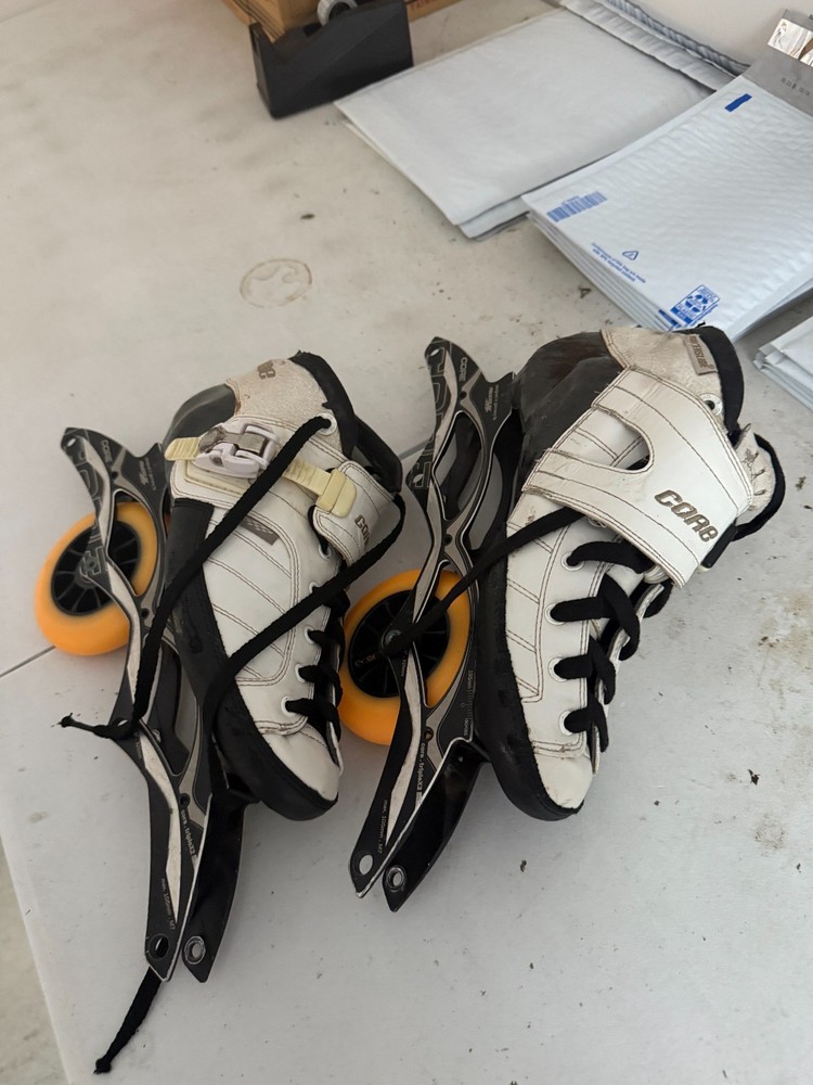 Powerslide Core Icon carbon boots and triple X2 frame 105×4
