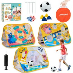Giant 3-in-1 Bean Bag Toss Game for , Toys Soccer Goal Board, Dartboard with …