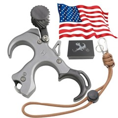 Adjustable Compound Bow Release Aids 3 Finger Archery Grip Thumb Trigger RH LH