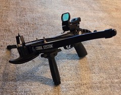 SAS Prophecy 80 Pound Self-cocking Pistol Crossbow v Red Dot Scope and Grip