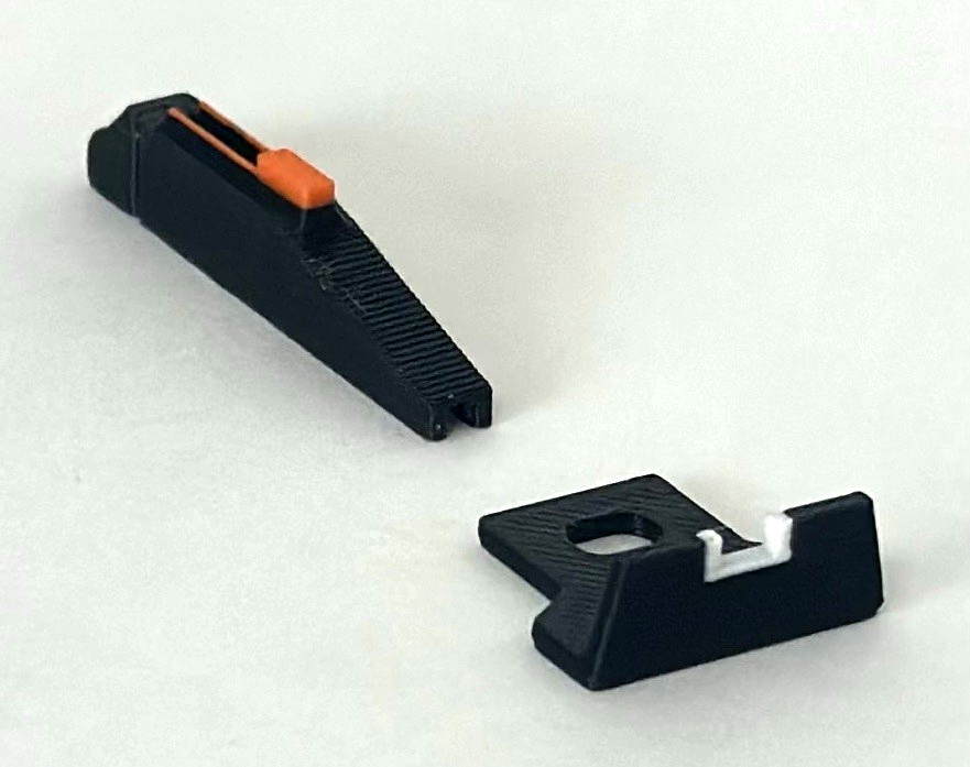 New Daisy Model 25 Air Rifle Sight Upgrade Kit – Multicolor Front/Rear Sight
