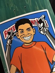 RARE Rudy Johnson FUBK Blind Kids Shaped Skateboard Deck In Shrink Resin 7