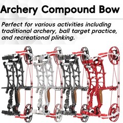 Archery Compound Bow Kit Hunting Bowfishing Target Practice 30-75lbs Adjustable