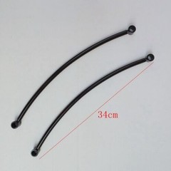 Rear Fender Rail Support Bracket Mount Holder Motorcycle Chopper Bobber (black)