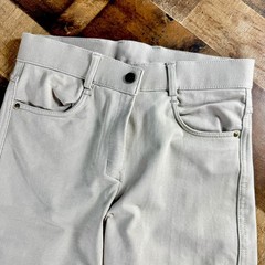 OVATION Riding Pants Tights Knee Inseam Patches Horseback Equestrian Tan 26R