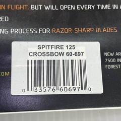 NAP New Archery Spitfire 125 Grain 3 Pack 1.5” Cut – Mechanical Broadheads {18}