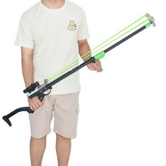 Slingshot Rifle With Laser Aiming Portable Catapult Outdoor Hunting For Adult