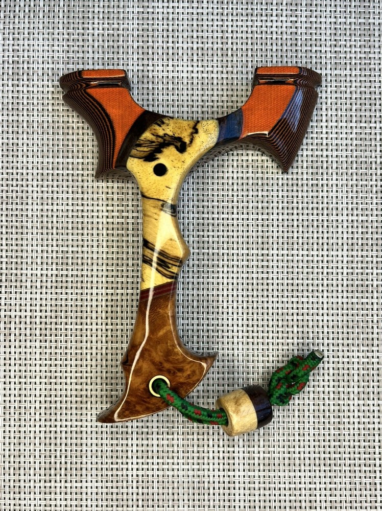 Custom Handmade. Hunting Slingshot. Left Hand Hold OTT. 90mm.